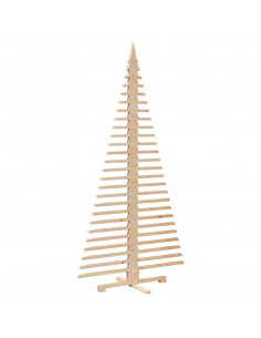 Albero di Natale Decorativo in Legno 210 cm Legno Massello Pino 2