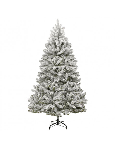 Albero Natale Artificiale Incernierato con Neve Fioccata 300 cm