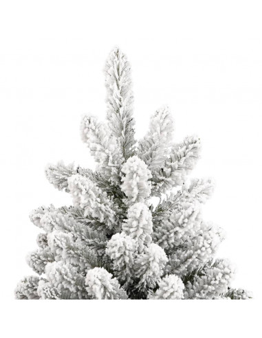 Albero Natale Artificiale Incernierato con Neve Fioccata 300 cm