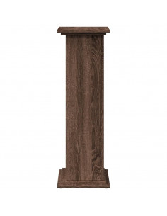 Espositore con Portaoggetti Rovere Marrone 31x30x90 Truciolato 2