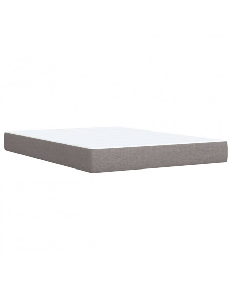 Giroletto a Molle con Materasso Tortora 140x200 cm in Tessuto