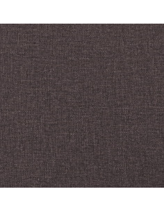 Giroletto con Testiera Marrone Scuro 100x200 cm in Tessuto