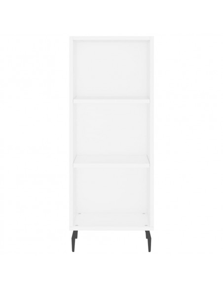 Credenza Bianca 34,5x34x180 cm in Legno Multistrato