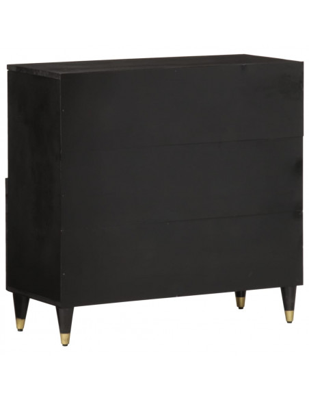 Credenza 80x33x75 cm in Legno Massello di Mango