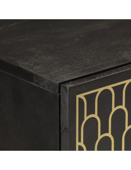 Credenza 80x33x75 cm in Legno Massello di Mango