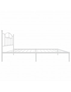 Giroletto con Testiera Metallo Bianco 107x203 cm