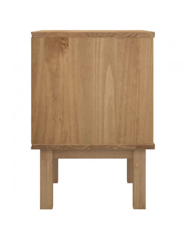 Comodino OTTA Marrone e Grigio 45x39x57 cm in Legno di Pino