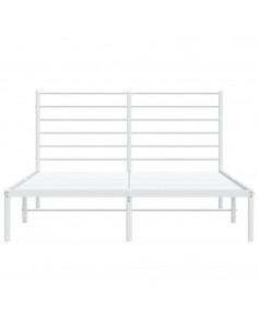 Giroletto con Testiera Metallo Bianco 150x200 cm