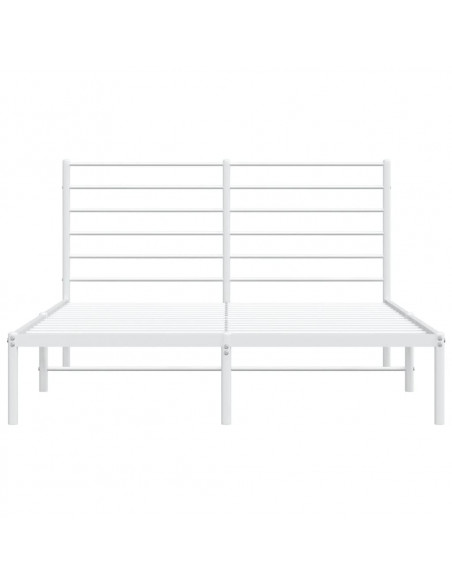 Giroletto con Testiera Metallo Bianco 150x200 cm