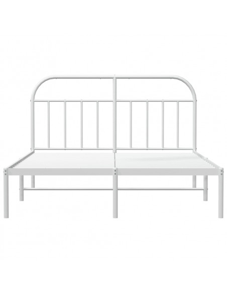 Giroletto con Testiera Metallo Bianco 180x200 cm