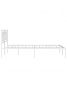 Giroletto con Testiera Metallo Bianco 183x213 cm