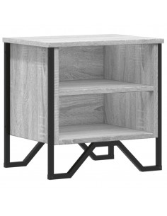 Comodino Grigio Sonoma 40x30x40 cm in Truciolato 2