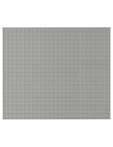 Coperta Ponderata Grigia 220x260 cm 15 kg Tessuto