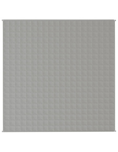 Coperta Ponderata Grigia 200x200 cm 9 kg Tessuto