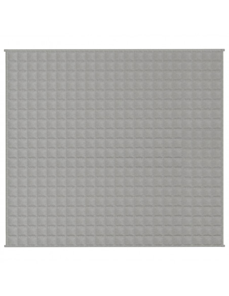 Coperta Ponderata Grigia 200x225 cm 13 kg Tessuto