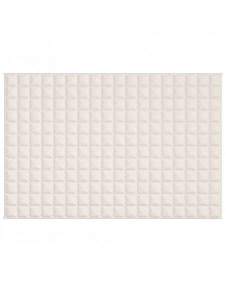 Coperta Ponderata Crema Chiaro 120x180 cm 9 kg Tessuto