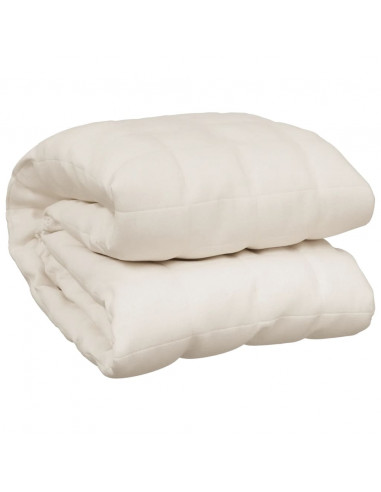Coperta Ponderata Crema Chiaro 235x290 cm 15 kg Tessuto