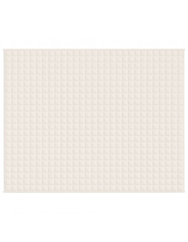 Coperta Ponderata Crema Chiaro 235x290 cm 15 kg Tessuto