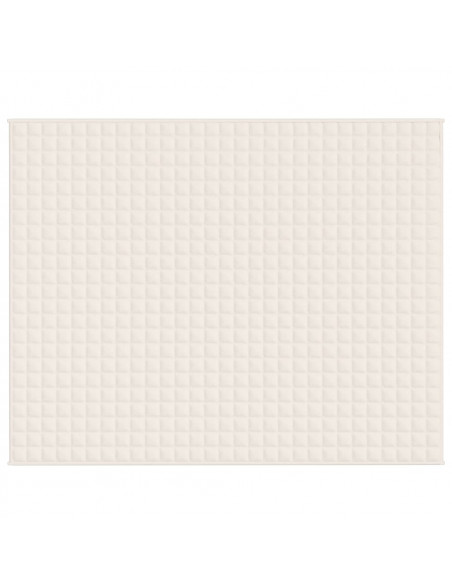 Coperta Ponderata Crema Chiaro 235x290 cm 15 kg Tessuto
