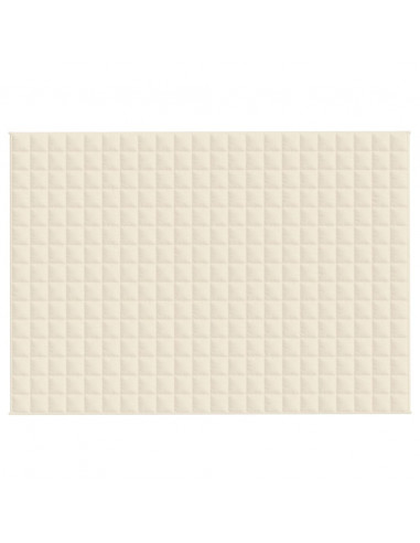Coperta Ponderata Crema Chiaro 155x220 cm 11 kg Tessuto