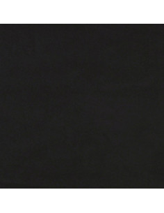 Giroletto con Testiera Nero 120x200 cm in Velluto