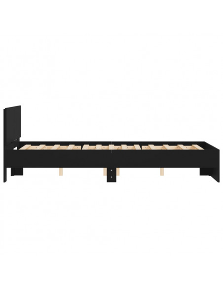 Giroletto con Testiera Nero 135x190 cm