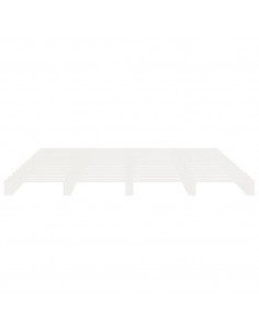 Giroletto Bianco 180x200cm in Legno Massello di Pino Super King 2