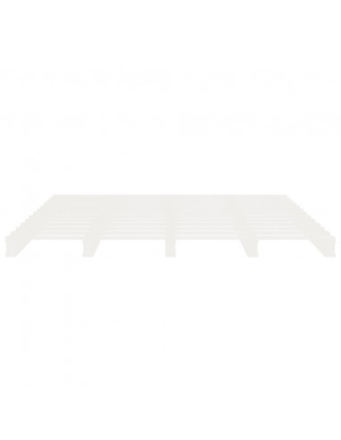 Giroletto Bianco 180x200cm in Legno Massello di Pino Super King