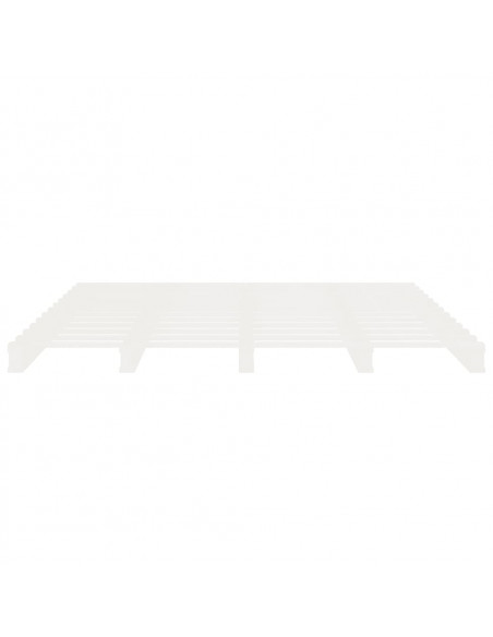 Giroletto Bianco 180x200cm in Legno Massello di Pino Super King