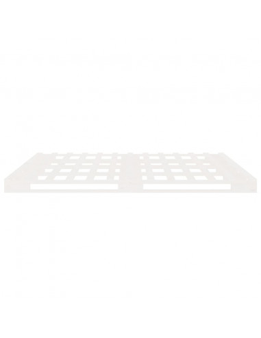 Giroletto Bianco 180x200cm in Legno Massello di Pino Super King