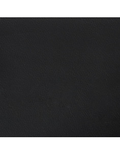 Giroletto con Testiera Nero 140x200 cm in Similpelle