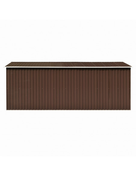 Casetta da Giardino 257x489x181 cm in Metallo Marrone