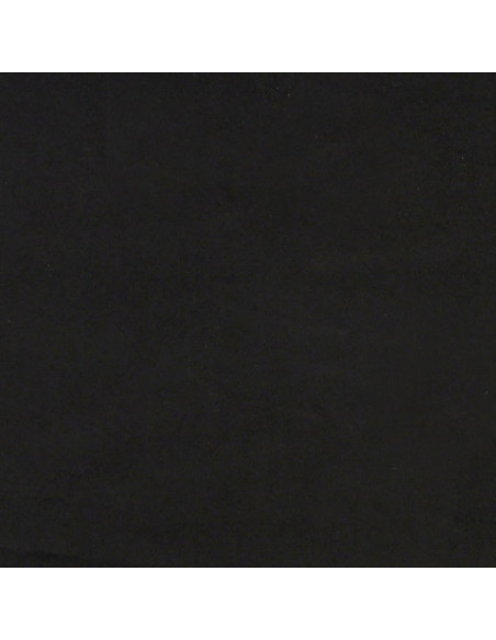 Giroletto con Testiera Nero 180x200 cm in Velluto