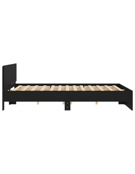 Giroletto con Testiera Nero 200x200 cm