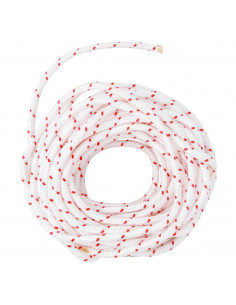 Fune di Avviamento a Strappo Bianco e Rosso Ø6 mm 10 m in Nylon