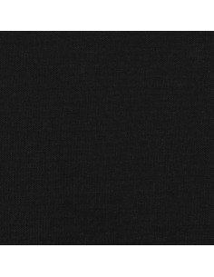 Giroletto con Testiera Nero 200x200 cm in Tessuto