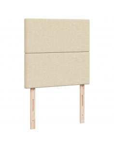 Giroletto a Molle con Materasso Crema 90x200 cm inTessuto 2