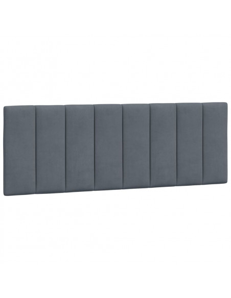 Giroletto con Luci LED Grigio Scuro 140x200 cm in Velluto