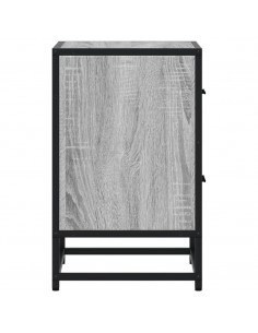 Comodini 2 pz Grigio Sonoma 40x31x50 cm in Truciolato 2