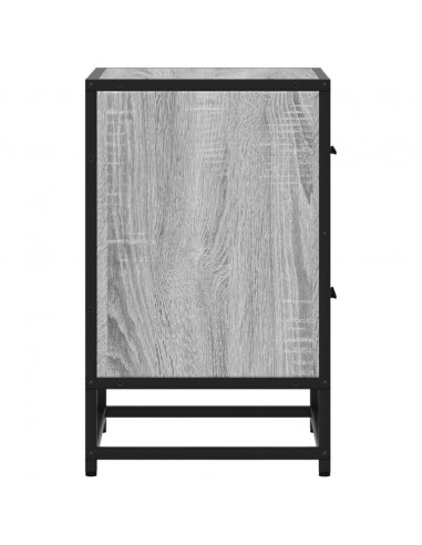 Comodini 2 pz Grigio Sonoma 40x31x50 cm in Truciolato