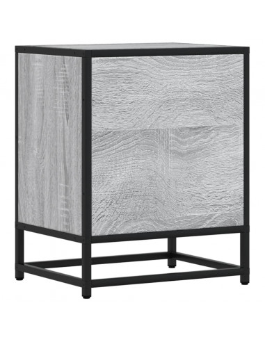 Comodini 2 pz Grigio Sonoma 40x31x50 cm in Truciolato