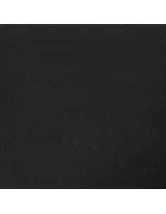 Giroletto con Testiera Nero 90x200 cm in Similpelle