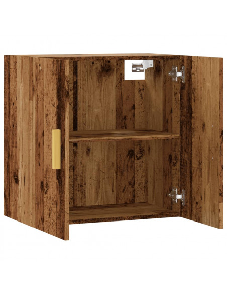 Armadietto a Muro Legno Vecchio 60x31x60 cm in Truciolato