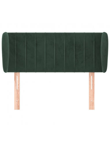 Testiera ad Orecchio Verde Scuro 83x23x78/88 cm in Velluto
