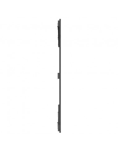 Testiera da Parete Grigia 204x3x110cm in Legno Massello di Pino