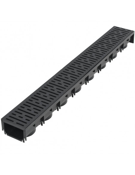 Canalette di Drenaggio 3 pz Plastica 3 m
