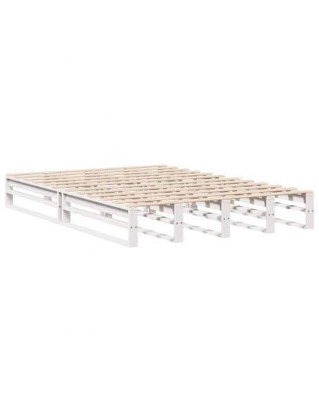 Giroletto Bianco 135x190 cm Legno Massello di Pino