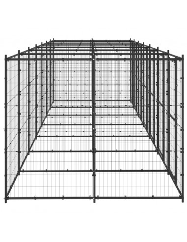 Gabbia per Cani da Esterno in Acciaio 16,94 m²