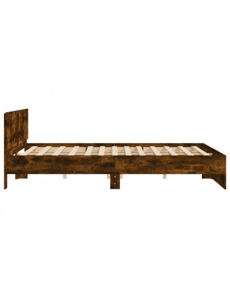 Giroletto con Testiera Rovere Fumo 200x200 cm