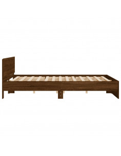 Giroletto con Testiera Rovere Marrone 200x200 cm